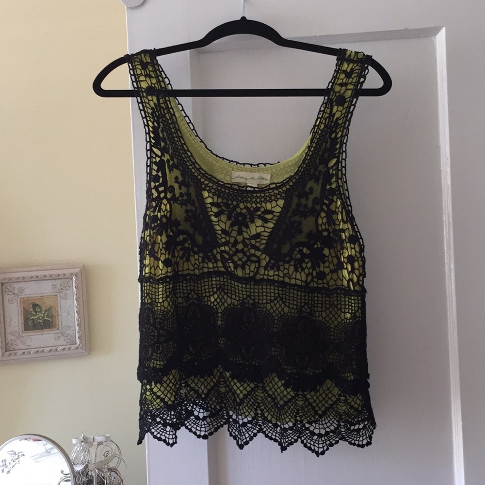 Lace tank top